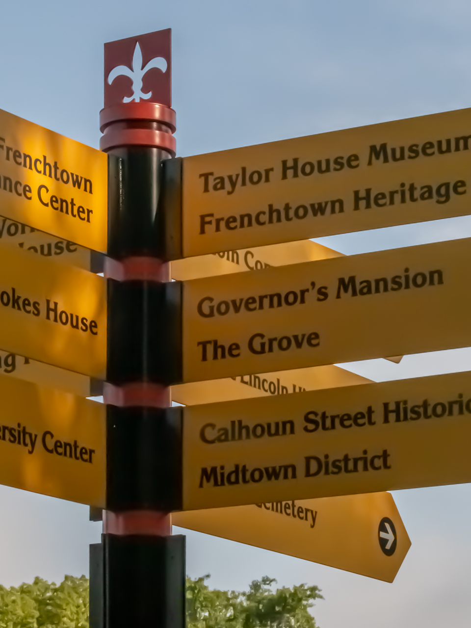 Frenchtown wayfinding sign