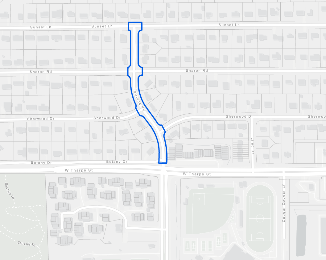 a map of the project area.